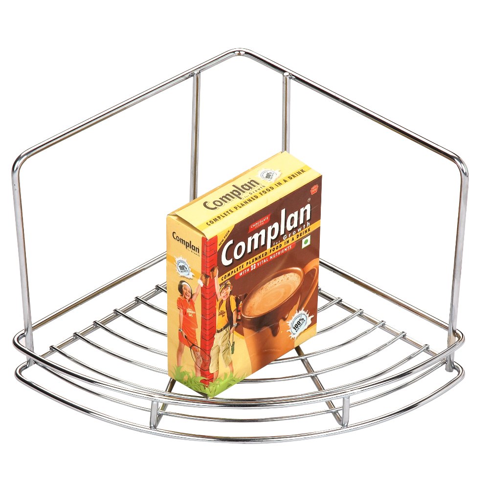 Single Self Corner Basket Stainless Steel
