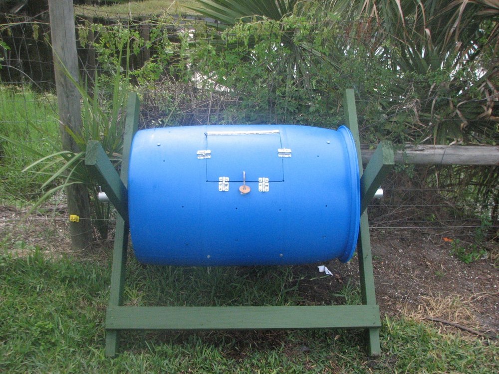 Open Top Cylindrical 2kg Bio Compost Bin Tumbler, For Organic Waste Composting