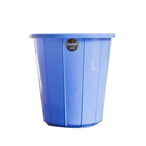 Blue Round PVC Dustbin, Capacity: 12 Liter