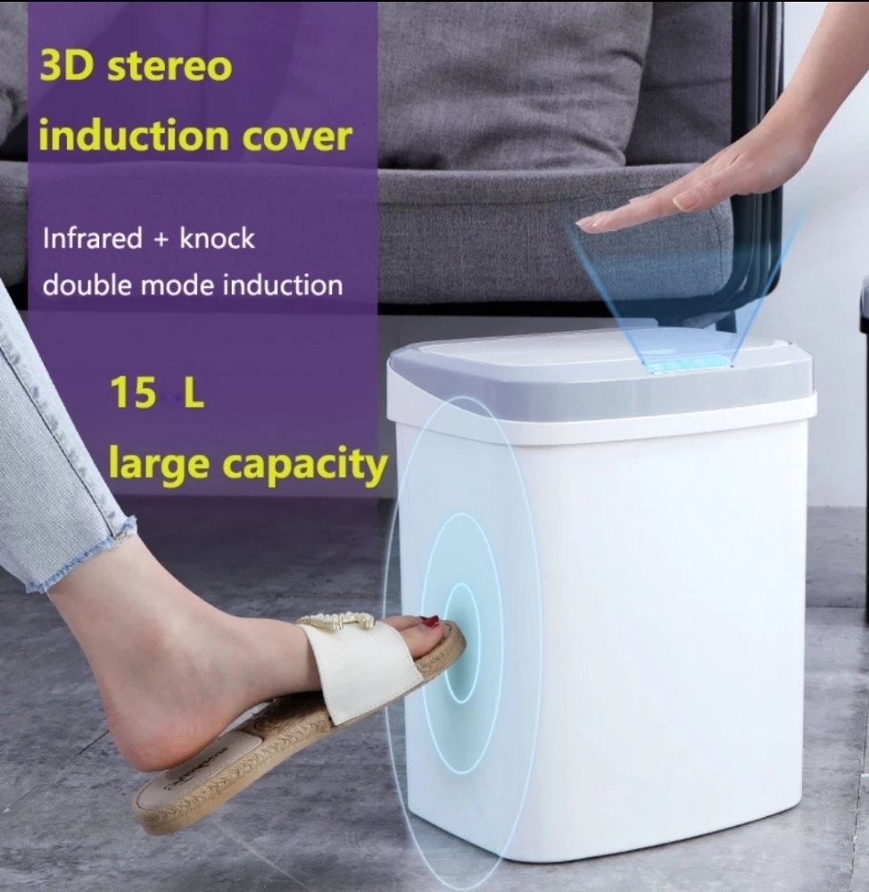 Transair Automatic Sensor Dustbin, For Office, Size: 15L