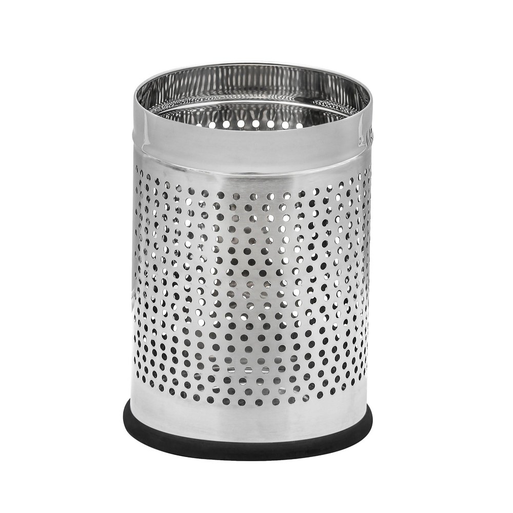 Open Top Fortune Blu Stainless Steel Perforated Bin ( 7 Ltr ), Material Grade: 202, Size: 8 X 12