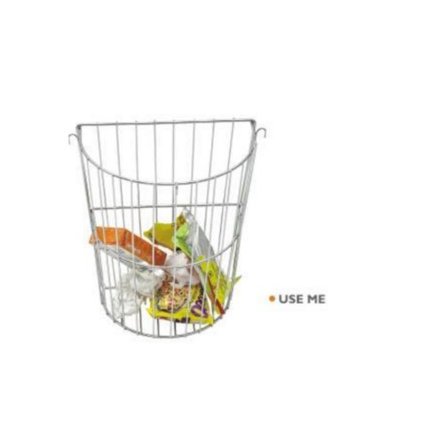 Q Kitch Open Top Stainless Steel Use Me Dust Bin