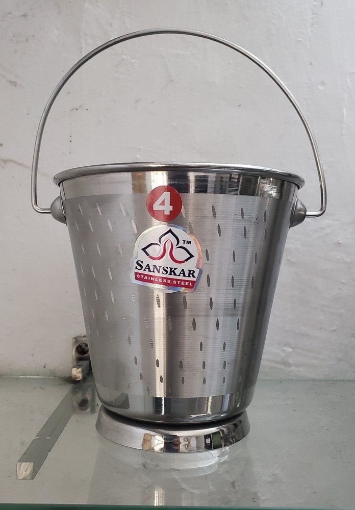 Silver Steel Hotel Serving Bucket, Capacity: 300ml To 1lr, Size: 300 ml To 1 Lr