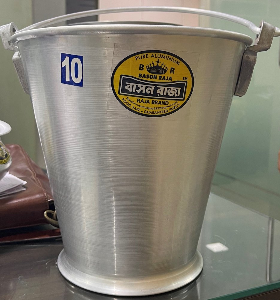 Aluminium Bucket, Capacity: 20 L, Size: 10 Inch