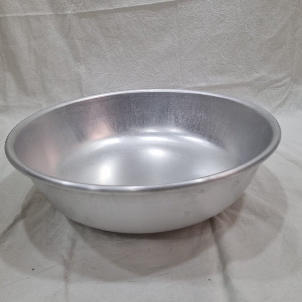 Polished Silver Aluminium Ghamela, Capacity: 5L