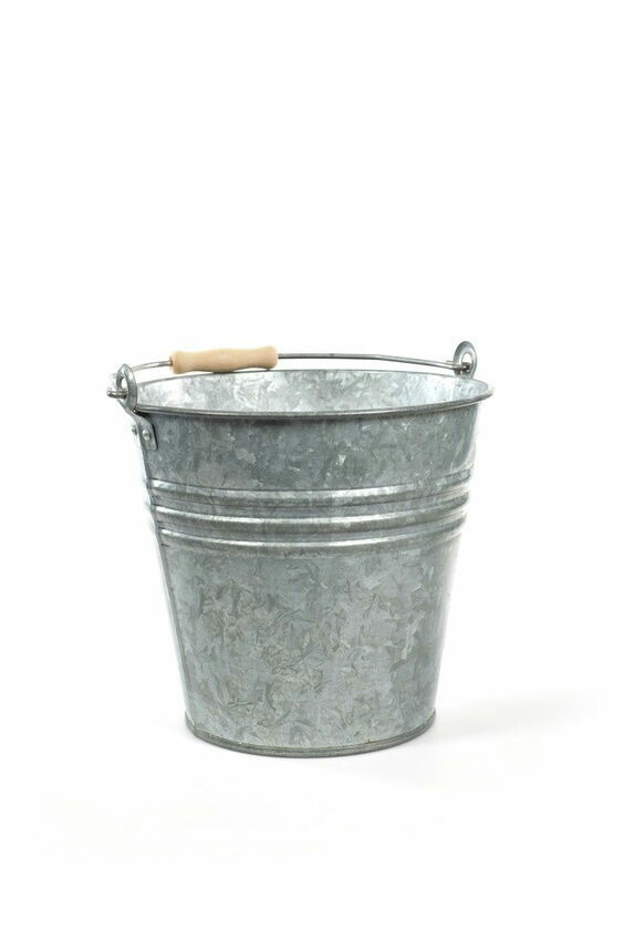 Silver Stainless Steel Galvanized Bucket