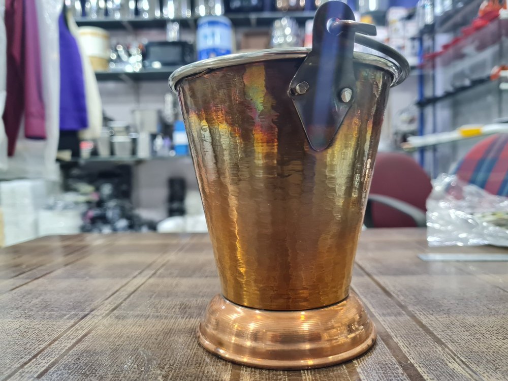Stainless Steel Copper Dal Bucket, Capacity: 250ml To 300ml
