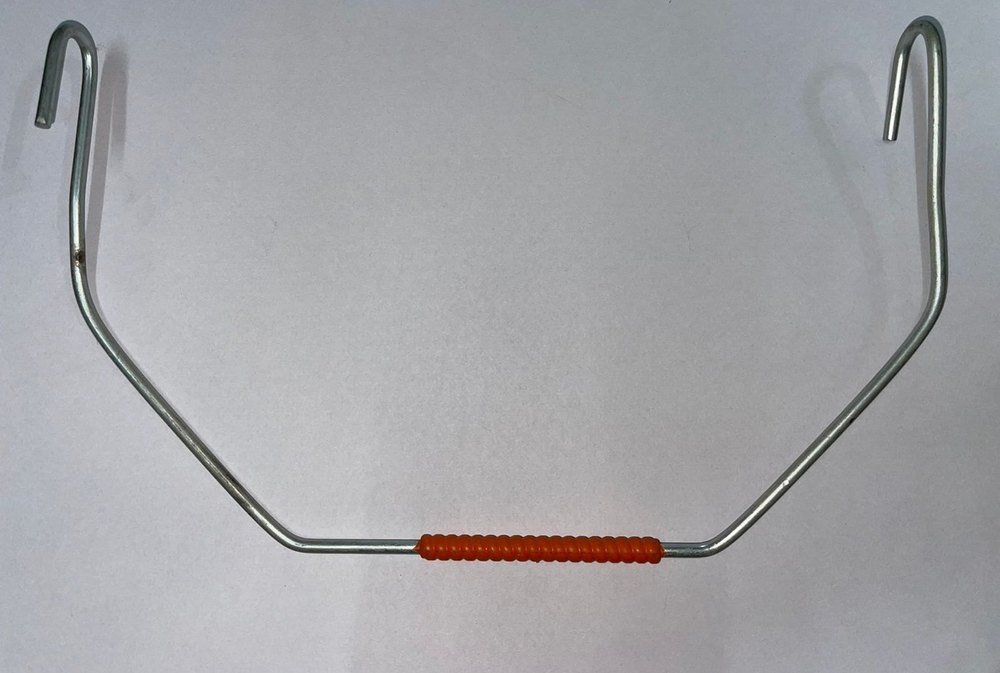 Orange and Silver 20L Stainless Steel Bucket Handle
