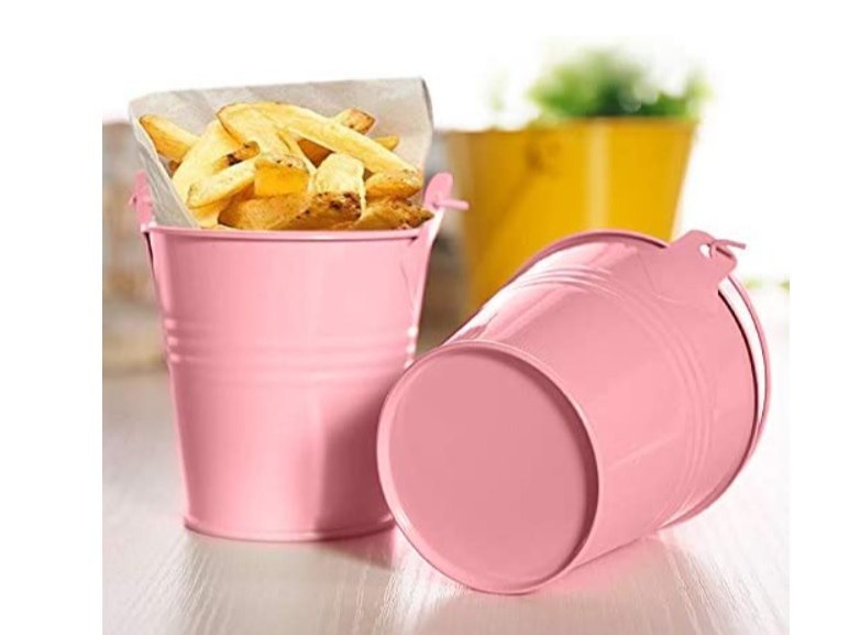 Rock Bucket Iron Deco Point Mini Buckets, Capacity: 200