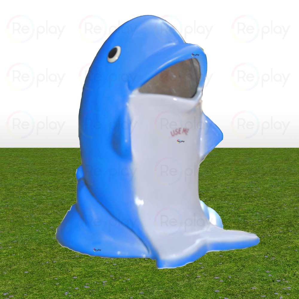 FRP Blue Dolphin Dustbins, Capacity: 50 Litre, Size: 2.6 Ft
