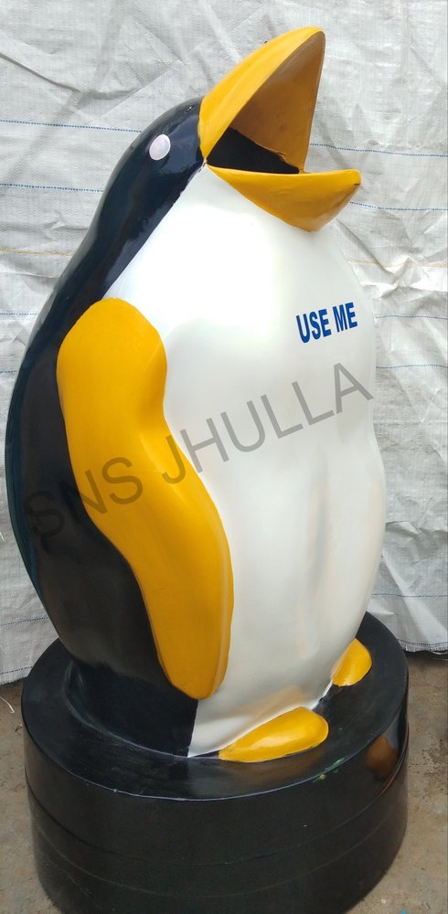 FRP Penguin Fiber Animal Dustbins, For Office