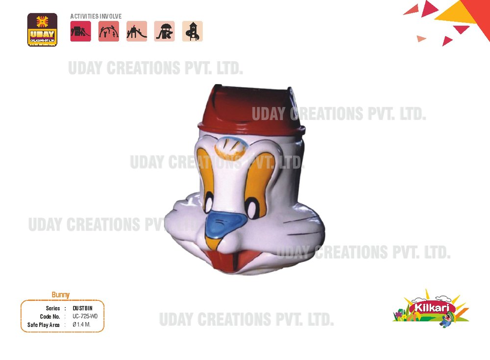 Bunny Dustbin, Capacity: 120 Liters
