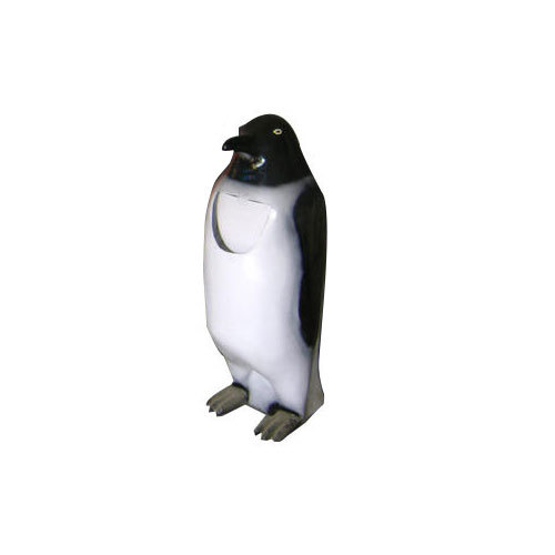 Black and White Penguin FRP Dustbin, Size: 3 Feet