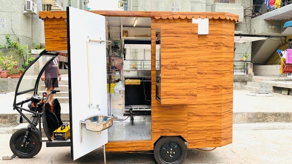 Mini Food Electric Vending Cart