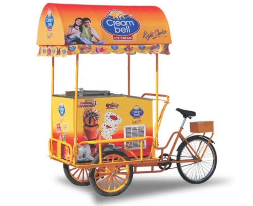 Stainless Steel Tricycle Ice Cream Cart, Vehicle Model: A12
