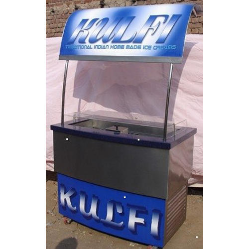 Stainless Steel Kulfi Trolley, For Commercial