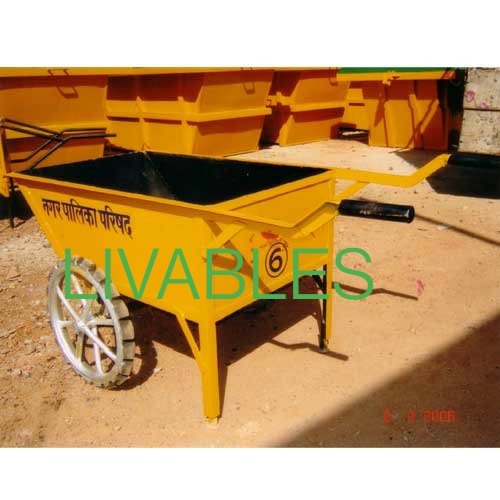 Livables Waste Collection Wheel barrow, Model Name/Number: Lwbstd, Load Capacity: 120lit