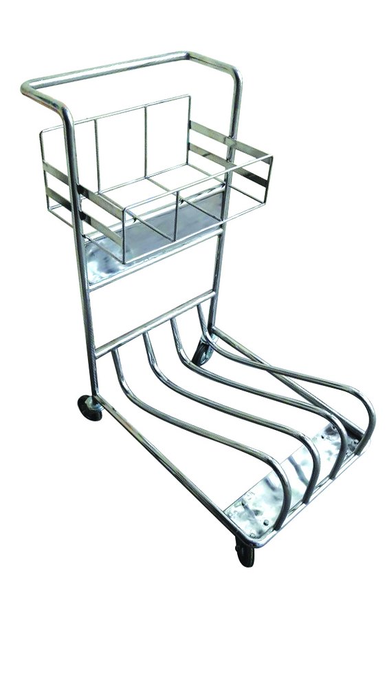 Airport Luggage Trolley, Capacity: 250kgs-300kg