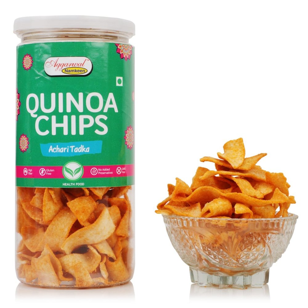 Qunioa Chips Made From Quinoa Floor for Health Snacks, Packaging Size: 150gm Pet Can Packaging