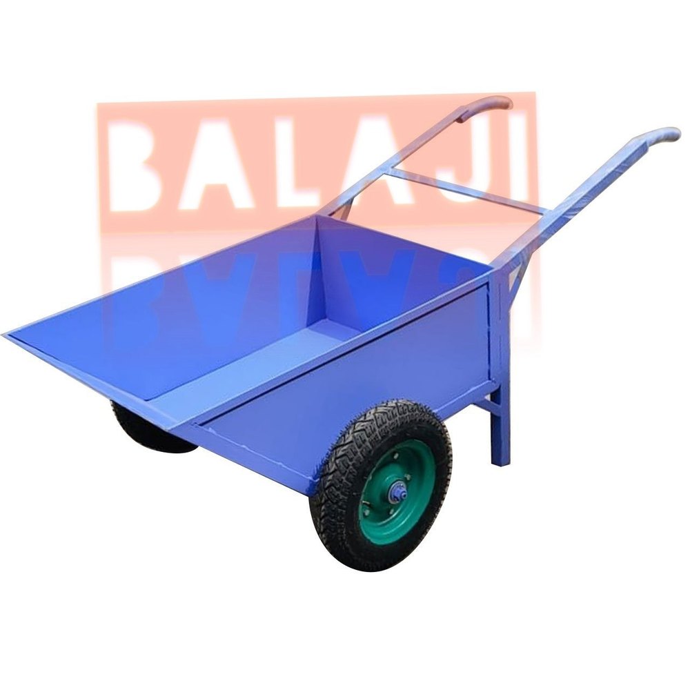Balaji Industrial Double Wheel Barrow Trolley, Load Capacity: 100kg To 300kg, Capacity: 250-300 kg