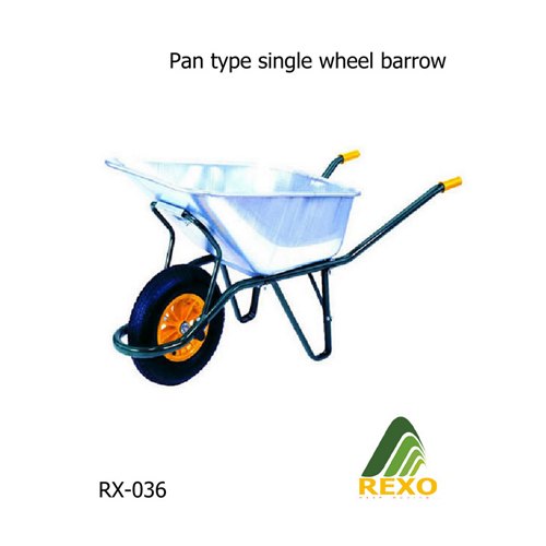 Rexo Pan Type Singe Wheel Barrow, Model Name/Number: Rx036, Load Capacity: 30 Kg