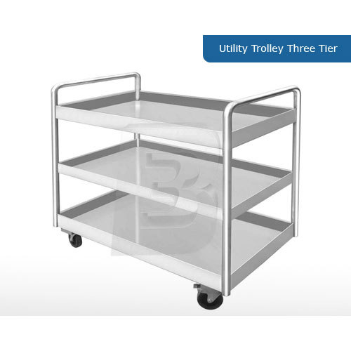 Four-Wheel Utility Trolley, For Industrial