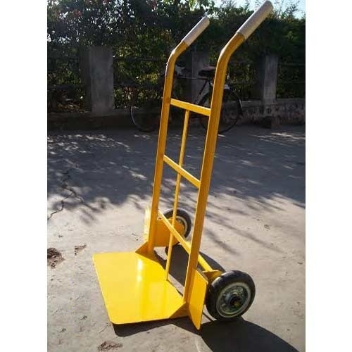 Stainless Steel Yellow Two Wheel Mechanical Trolley