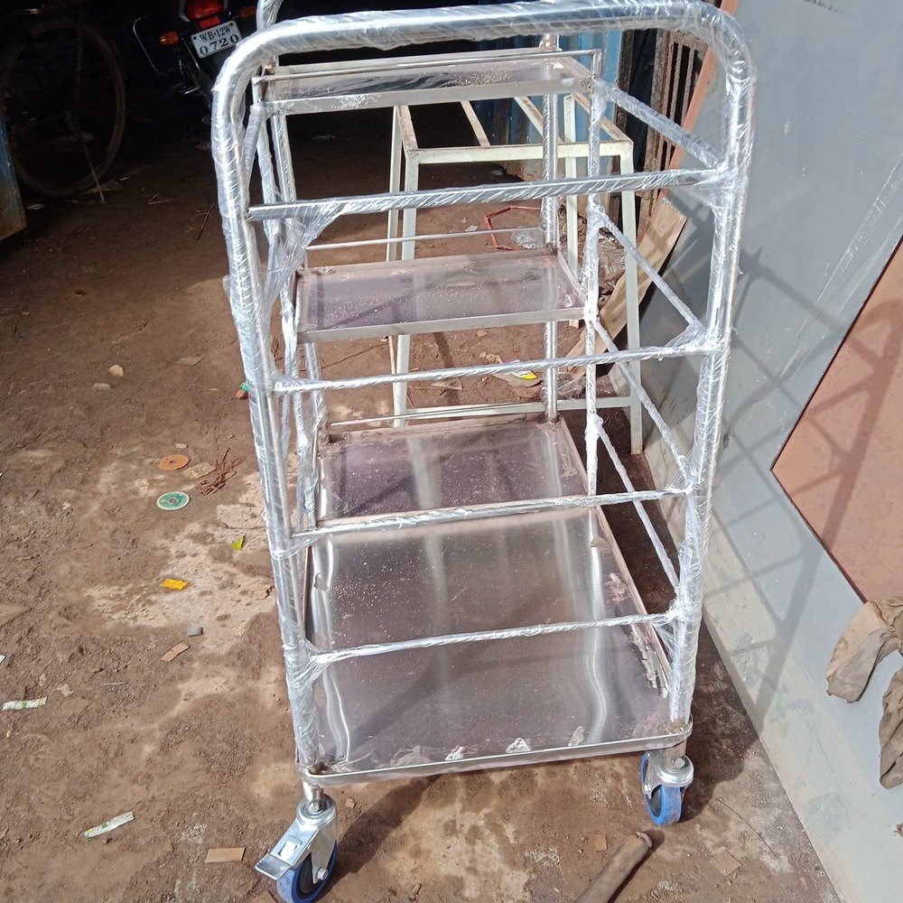 SS Steel Dirty Linen / Waste Trolley, For Medical, Load Capacity: 100-150 kg