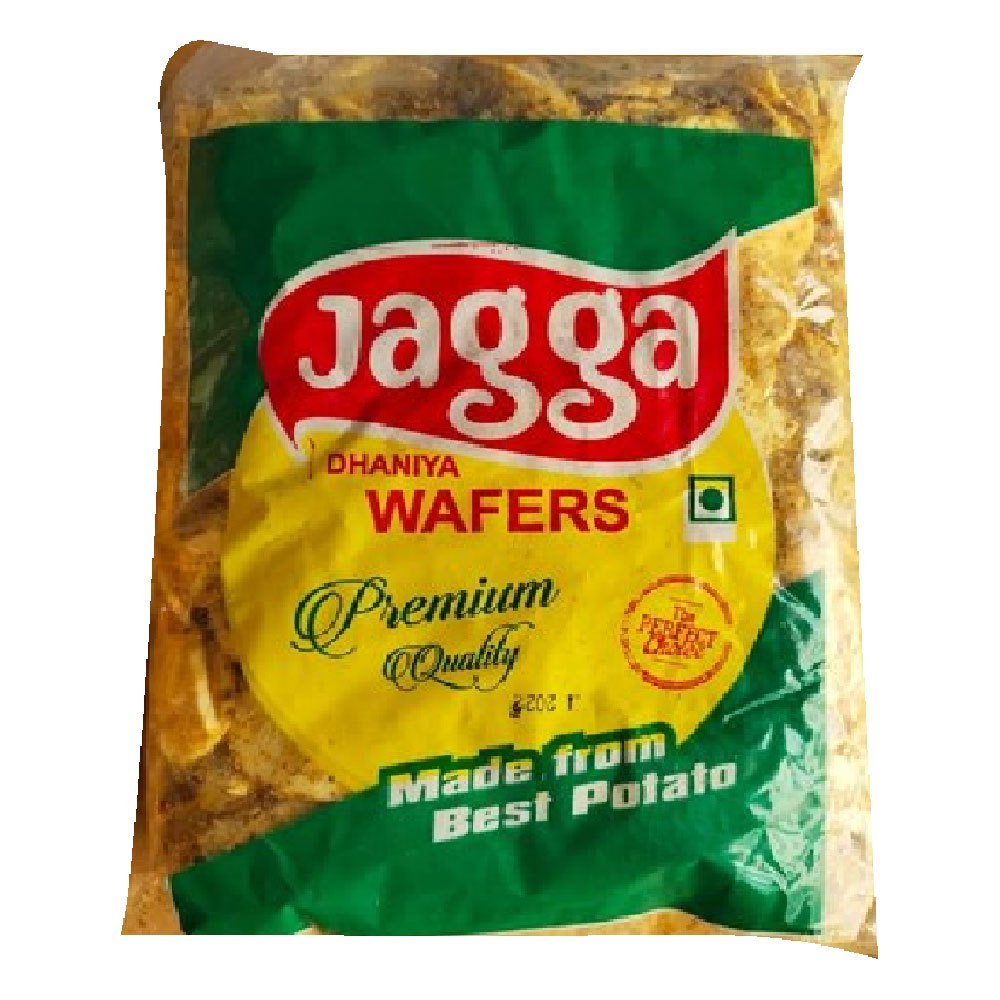 Classic Salted Jagga Dhaniya Wafer Chips, Packaging Size: 500g