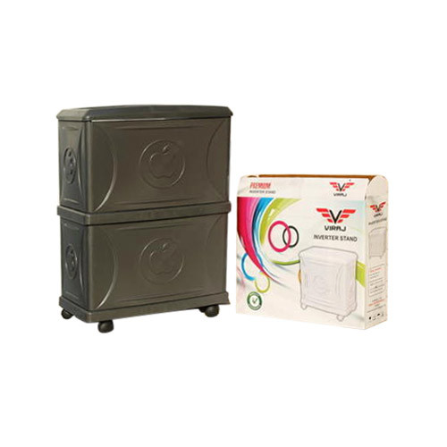 FRP Grey Viraj Inverter Double Battery Trolley, Box Size (mm X Mm X Mm): 640X840X520 Mm