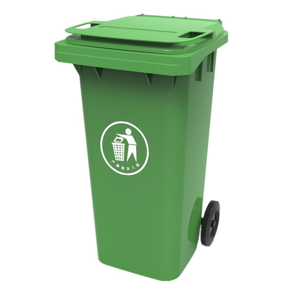 Plastic 120 Litre Garbage Trolley Bin