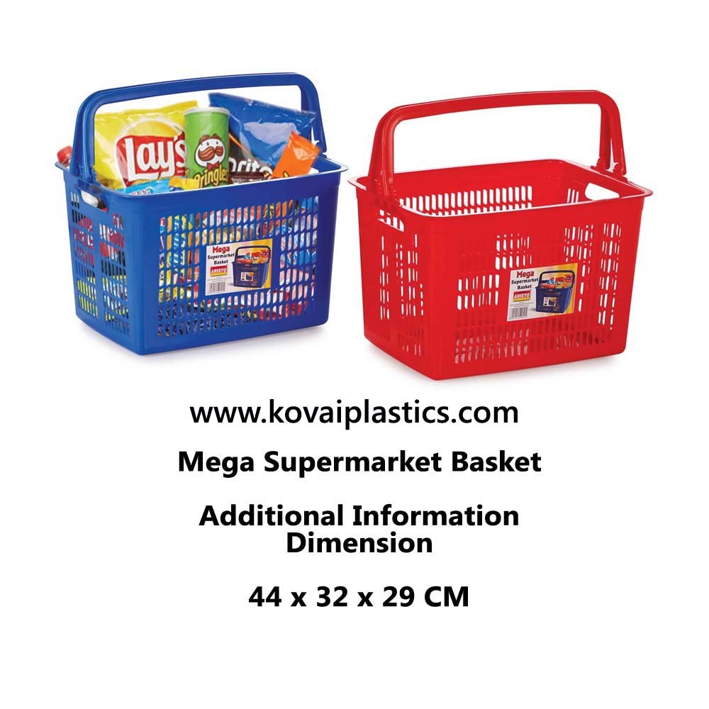 Aristo Plastic Shopping Basket, Load Capacity: 0-50 kg