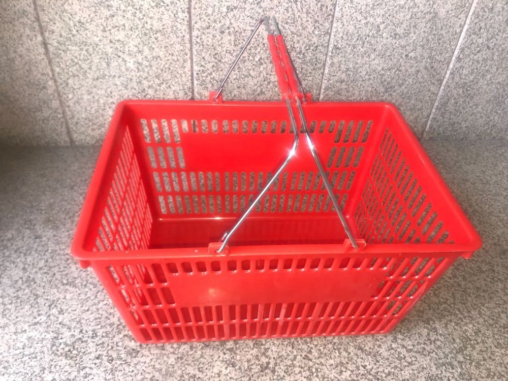 Plastic Mesh Shopping Baskets, Load Capacity: 0-50 Kg, Size: 460 X 320 X 250 Mm