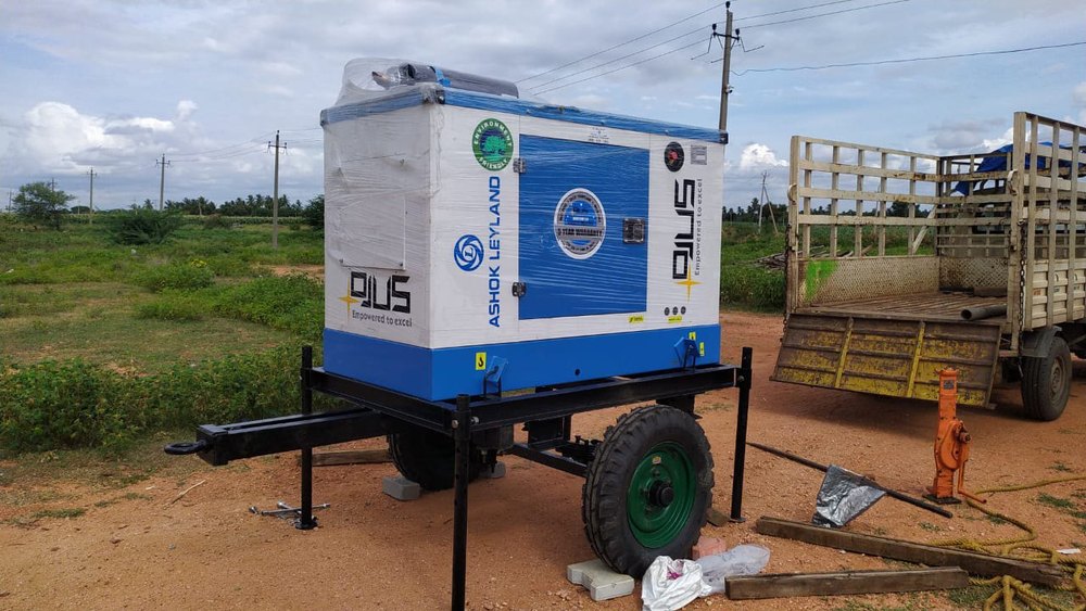 Ashok Leyland 75 kVA Genset With Trolley, 3-Phase