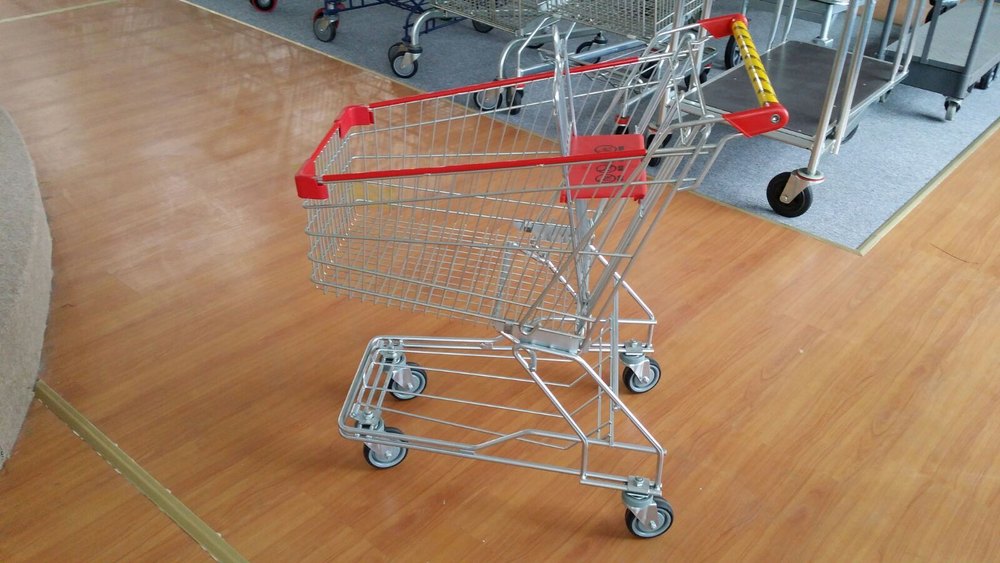 Stainless Steel Supermarket Mall Trolleys