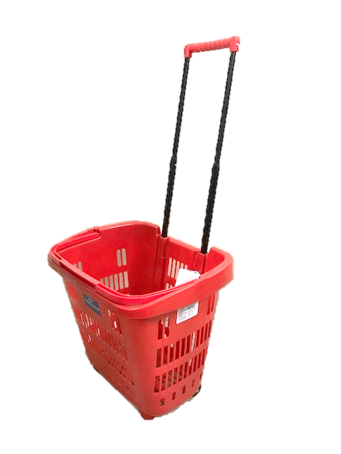 two wheeled Shopping Plastic Trolley