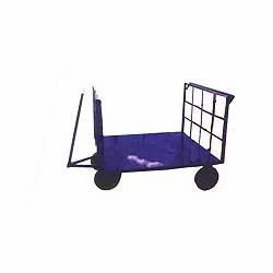 Mild Steel Rubber Hand Trolley, For Carry Material