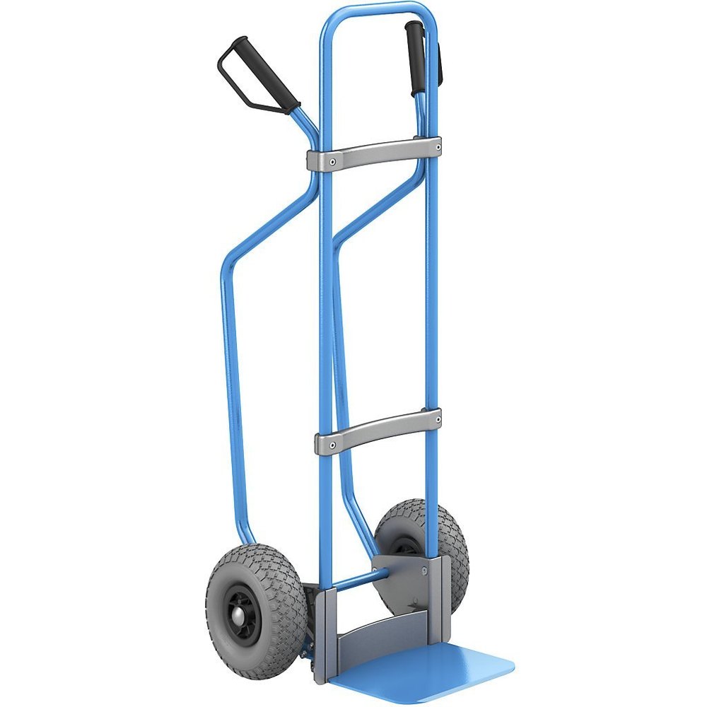 Mild Steel Blue Pipe Frame Sack Trolley, For Industrial, Load Capacity: 0-50 kg