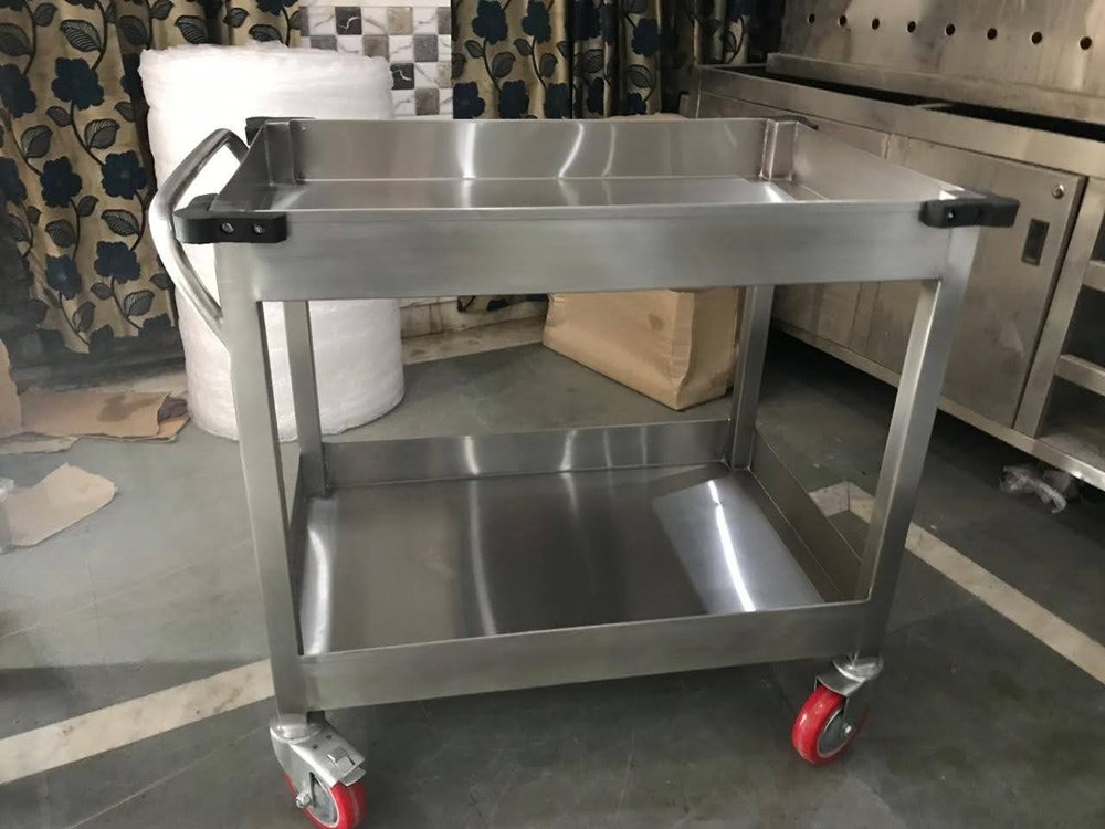 Four-Wheel Material Feeding Trolley, For Industrial, Load Capacity: 100-150 kg