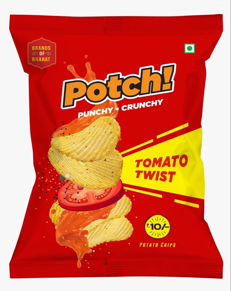 Fried Potch Tomato Twist Potato Chips 23gm