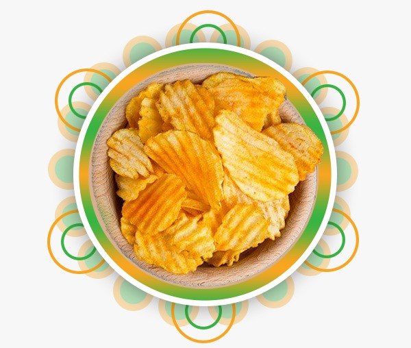 Fried Potato Chips Peri Peri Flavoured