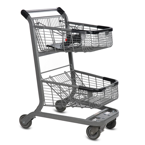 Four-Wheel Metal Shopping Trolley, Load Capacity: 60 Litre