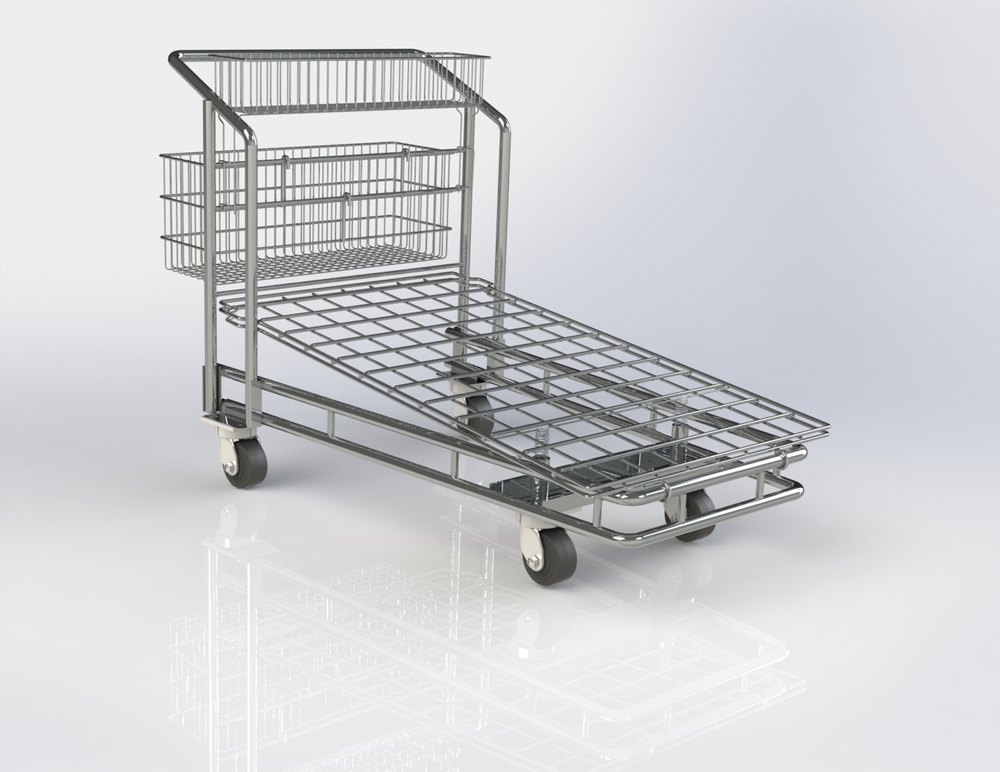 R M Retail Solution Material Handling Trolley, Capacity: 200 to 250 kg