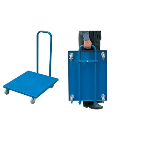 Black Foldable Hand Platform Trolley