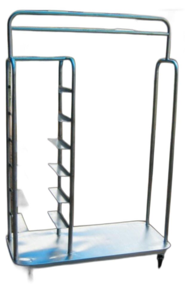 HR Stainless Steel Valet Cart SS, For Hotel