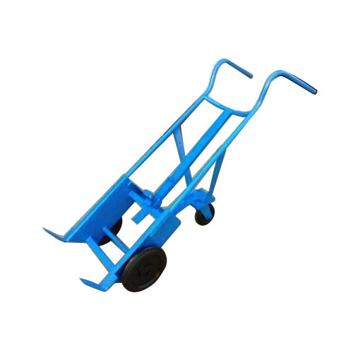 MS and SS Blue Drum Shifting Trolley, Capacity: 350