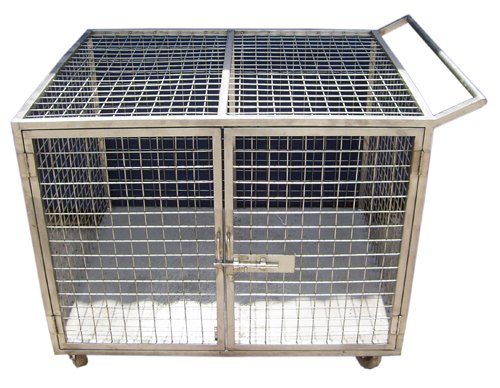 CKA CANTEEN Heavy SS Cage Trolley With Wheels, Size/Dimension: 914 X 914 X 1066