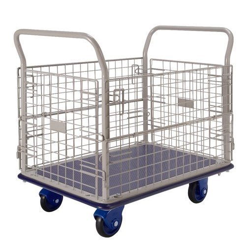 Four Stainless Steel Cage Trolley, Load Capacity: 100-150 Kg