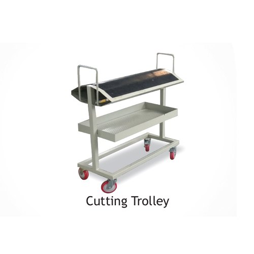 Mild Steel Four-Wheel Fabric Cutting Textile Trolley