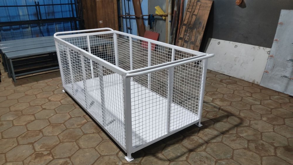 mild steel broken white Garment Trolley